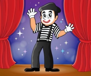 Mime theme image 2 - eps10 vector illustration.